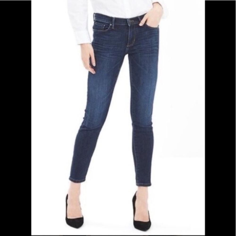 Banana Republic Skinny Ankle Dark Wash Denim Size 28
